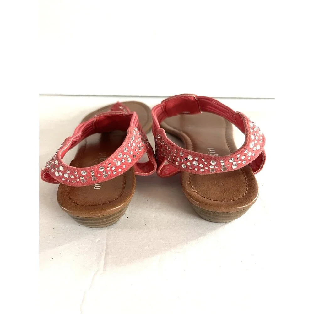 Y2K Boho-Glam Madden Girl Coral Gladiator Glam Resortwear Sandal 7 Cruise Chic